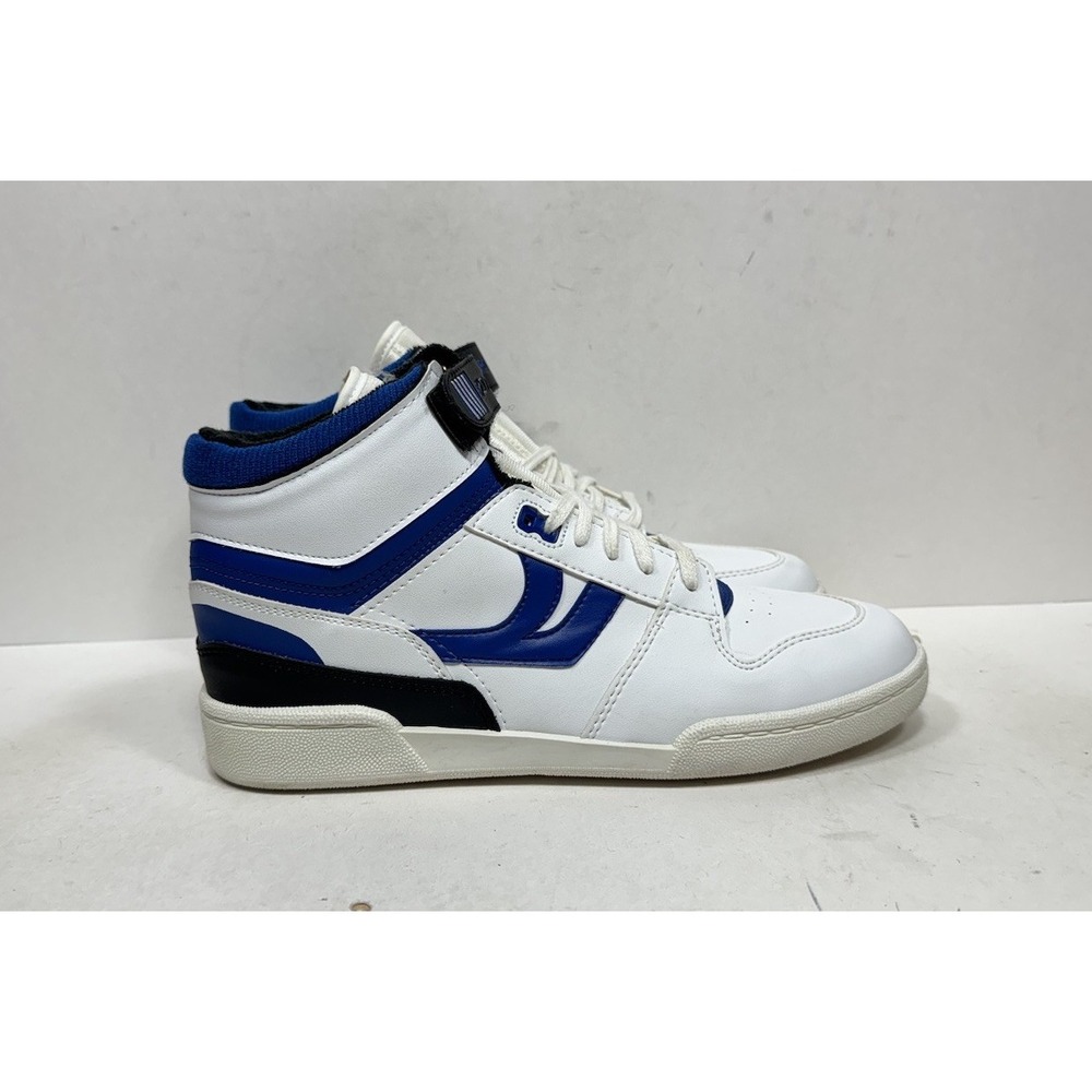 Vintage XJ-900 Shooters High Top Sneakers Men's Size 10 White Blue 80s 90s Retro
